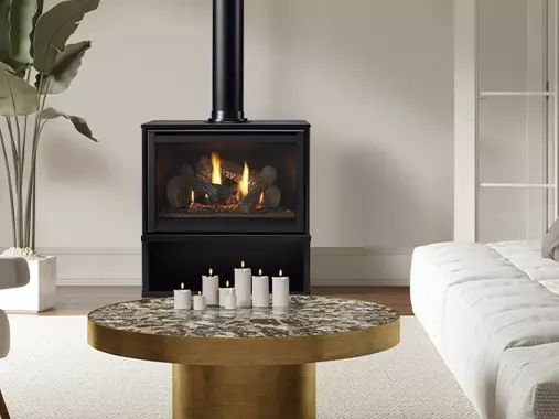 Freestanding Gas Fireplaces